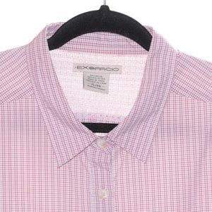 Exofficio Women (XL) Red Black White Checks Long